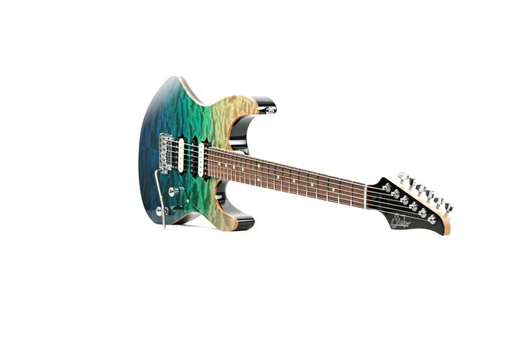 Suhr Custom Modern Aqua Blue Gradient #79832 Suhr Custom Modern Aqua Blue Gradient #79832