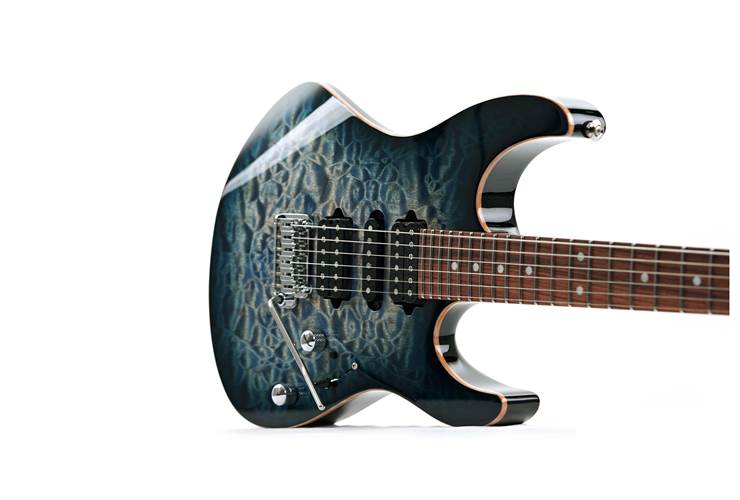 Suhr Custom Modern Quilt Faded Trans Whale Blue Burst 73778 Suhr Custom Modern Quilt Faded Trans Whale Blue Burst 73778