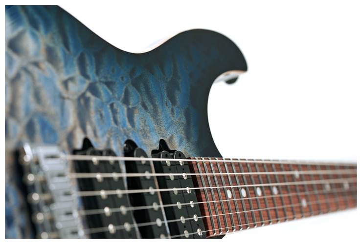 Suhr Custom Modern Quilt Faded Trans Whale Blue Burst 73778 Suhr Custom Modern Quilt Faded Trans Whale Blue Burst 73778