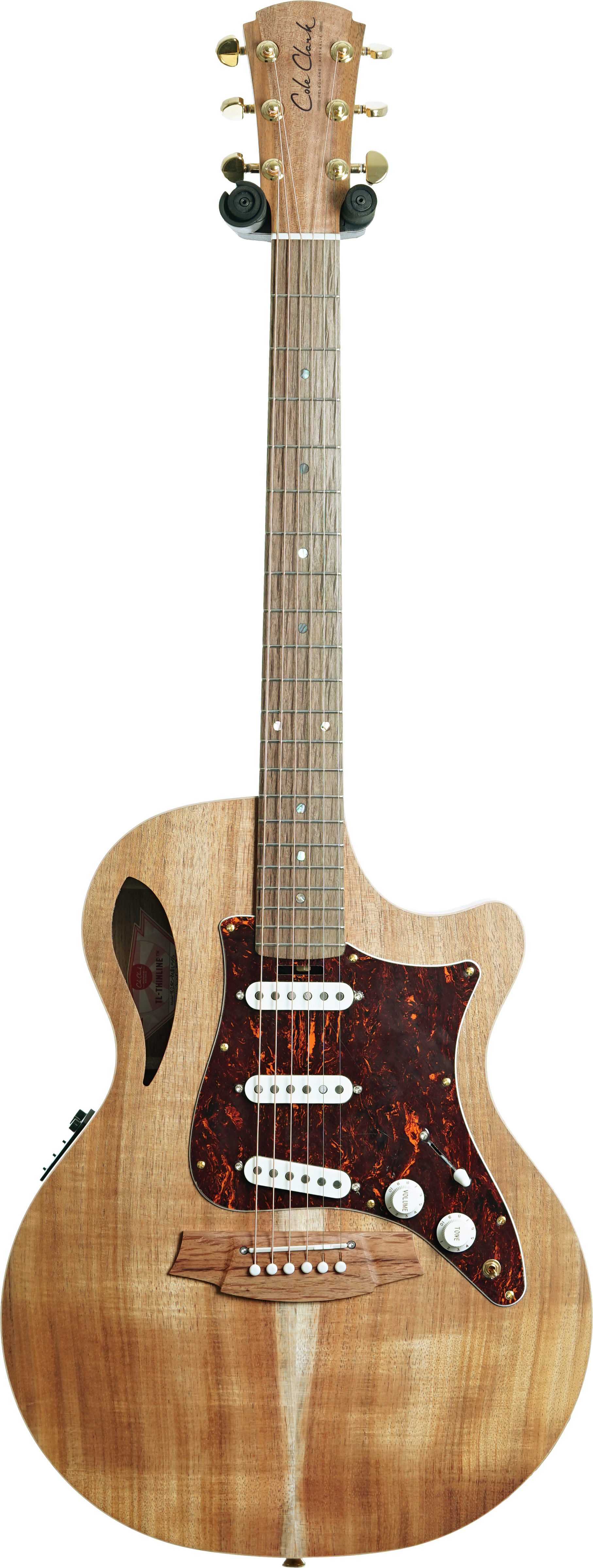 Cole Clark True Hybrid SSS Thinline All Blackwood