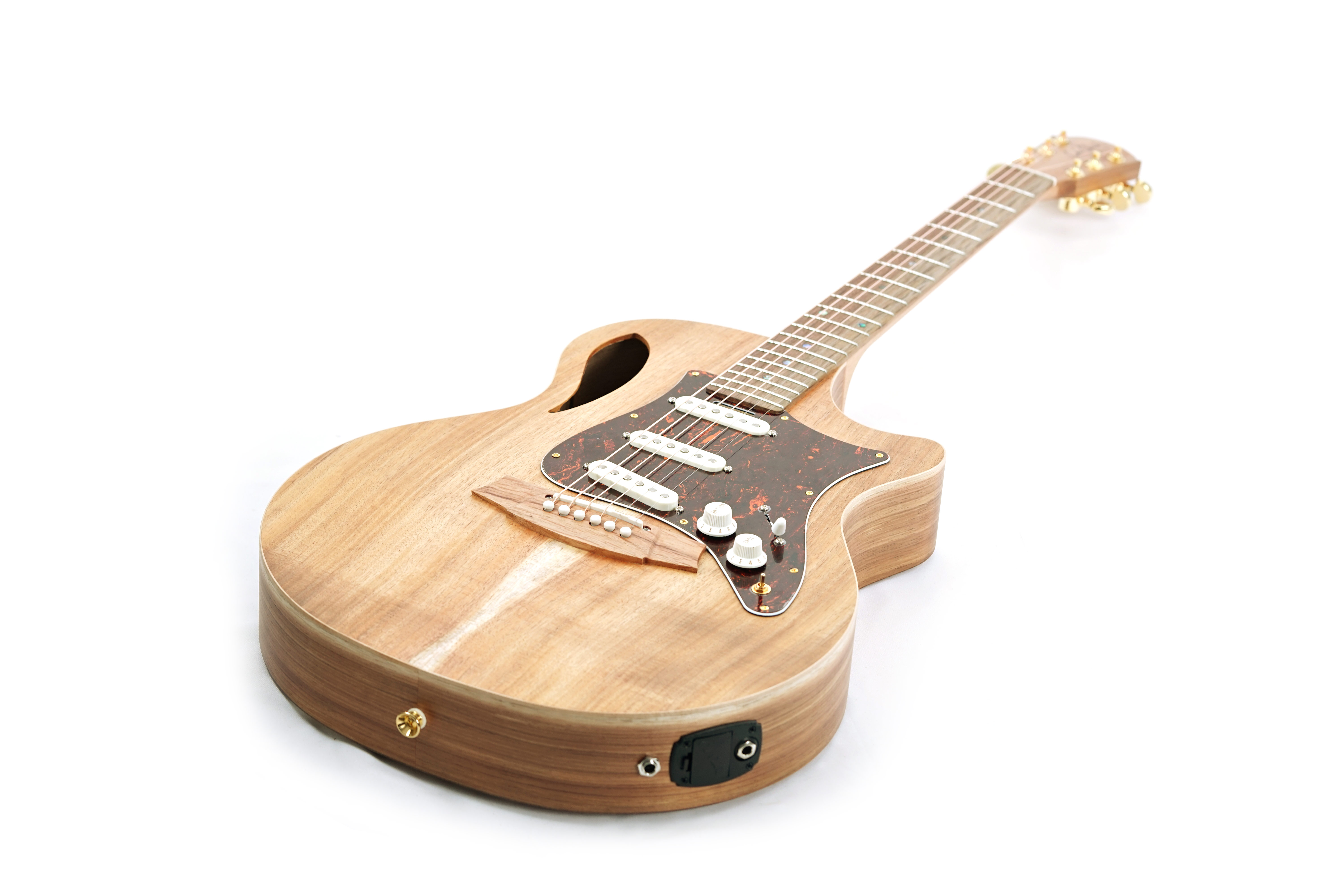 Cole Clark True Hybrid SSS Thinline All Blackwood