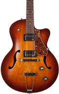 Godin 5th Avenue Semi Acoustic Guitar Cognac Burst Kingpin II HB
