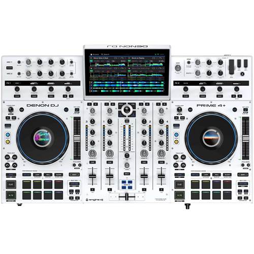 Denon DJ PRIME4+ White Standalone DJ System Denon DJ PRIME4+ White Standalone DJ System