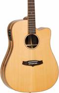 Tanglewood TJ5CE Electro Acoustic Dreadnought Cutaway Spruce Amara Ebony Gloss