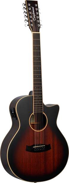 Tanglewood TW612CEAVB Electro Acoustic 12 String Venetian Cutaway Autumn Vintage Burst