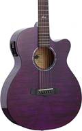Tanglewood TA4CEPU Electro Acoustic Super Folk Cutaway Foxglove Purple