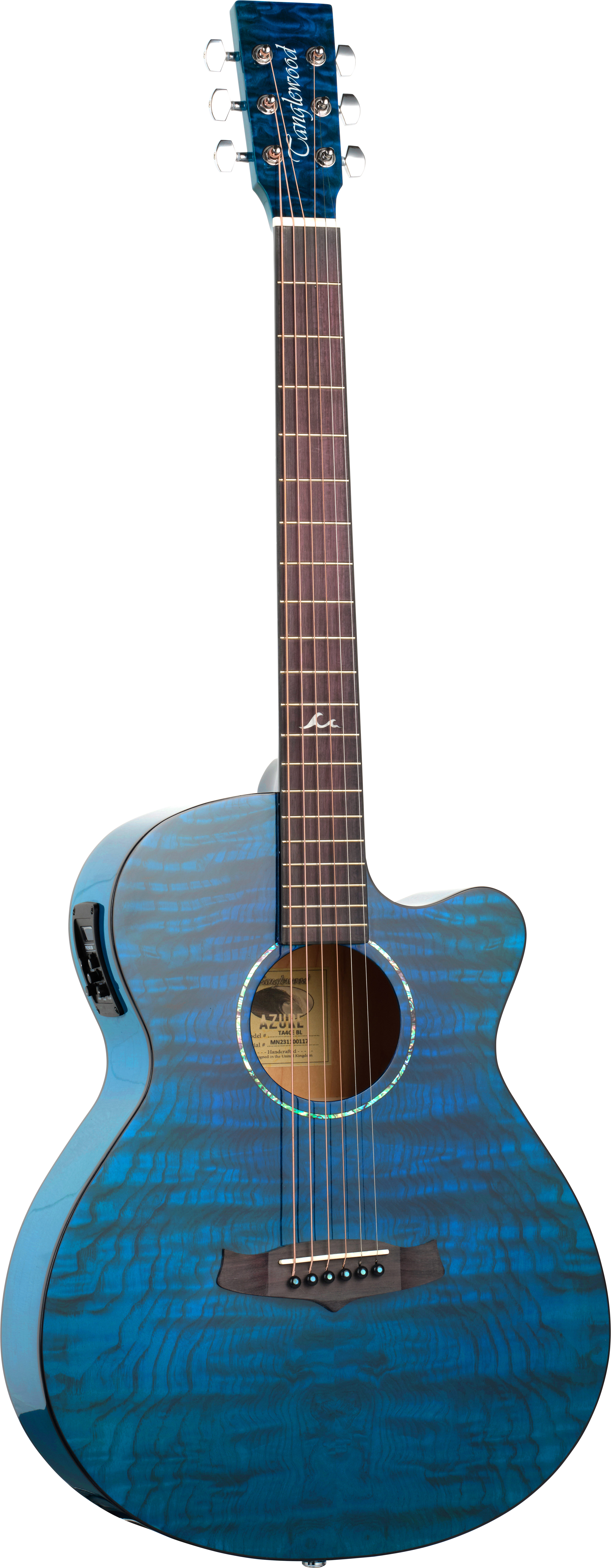 Tanglewood TA4CEBL Electro Acoustic Super Folk Cutaway Serenity Blue