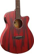 Tanglewood TA4CERB Electro Acoustic Super Folk Cutaway Shimmer Red