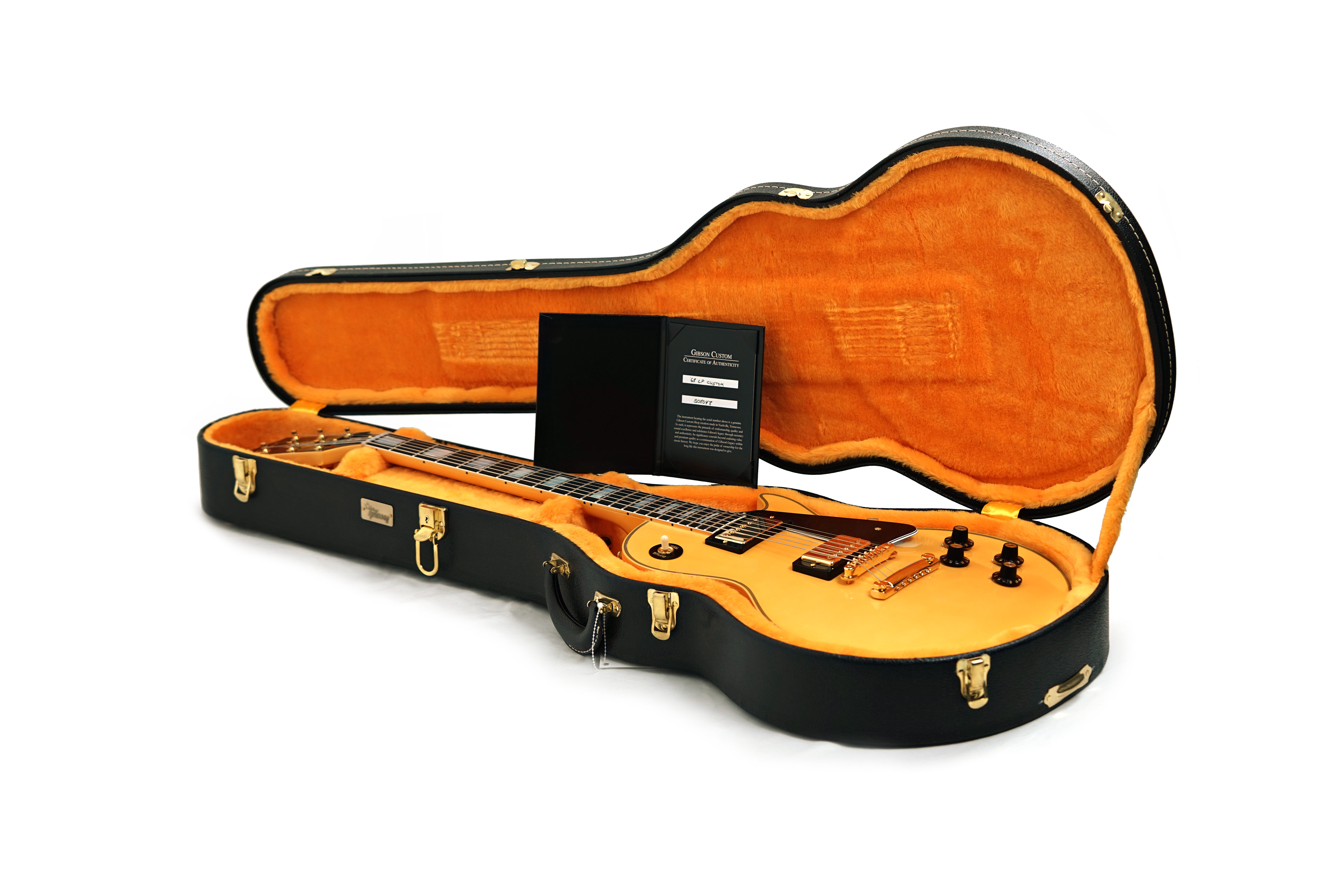 Gibson Custom Shop Made 2 Measure 1968 Les Paul Custom Heavy Antique White VOS Gold Hardware #508048