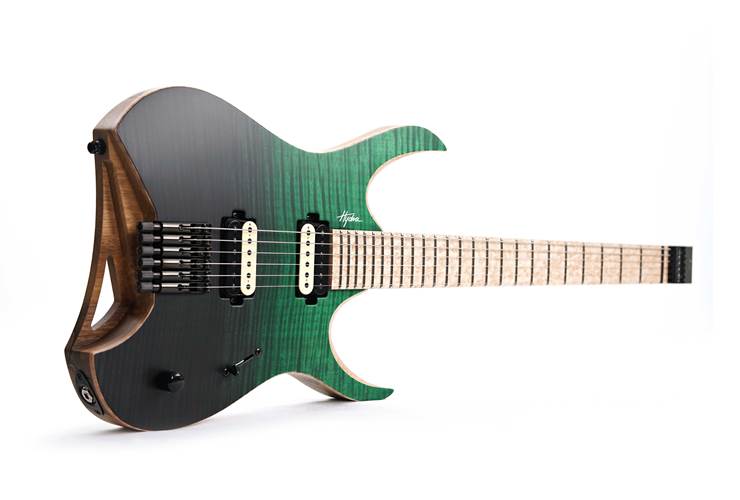 Mayones Hydra Elite 6 5A Flame Maple, Birdseye Maple Fingerboard, Black Green Horizon Satin #HF0000760 Mayones Hydra Elite 6 5A Flame Maple, Birdseye Maple Fingerboard, Black Green Horizon Satin #HF0000760