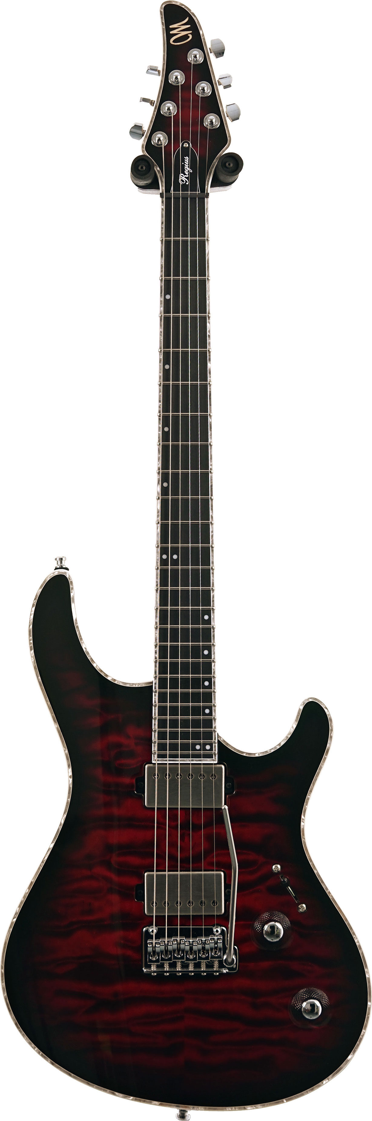 Mayones Regius V24 6, 5A Quilted Maple, Trans Red Burst Gloss #RP2606441