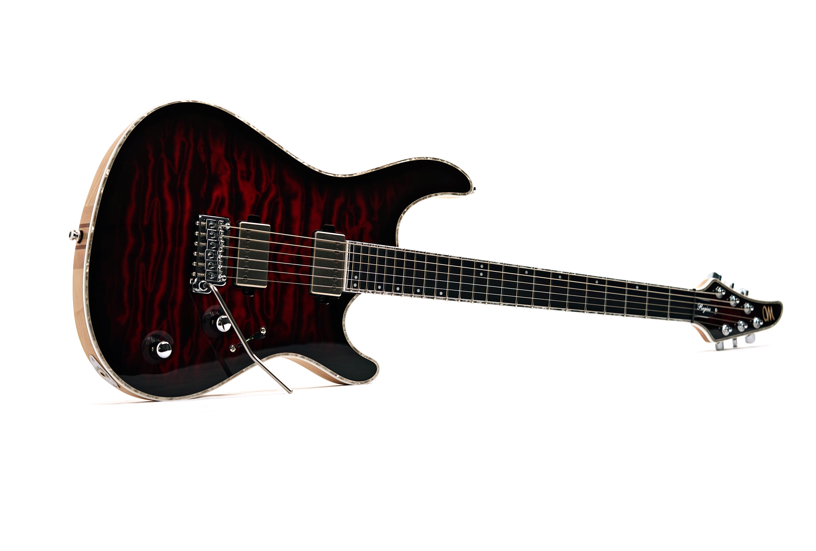 Mayones Regius V24 6, 5A Quilted Maple, Trans Red Burst Gloss #RP2606441