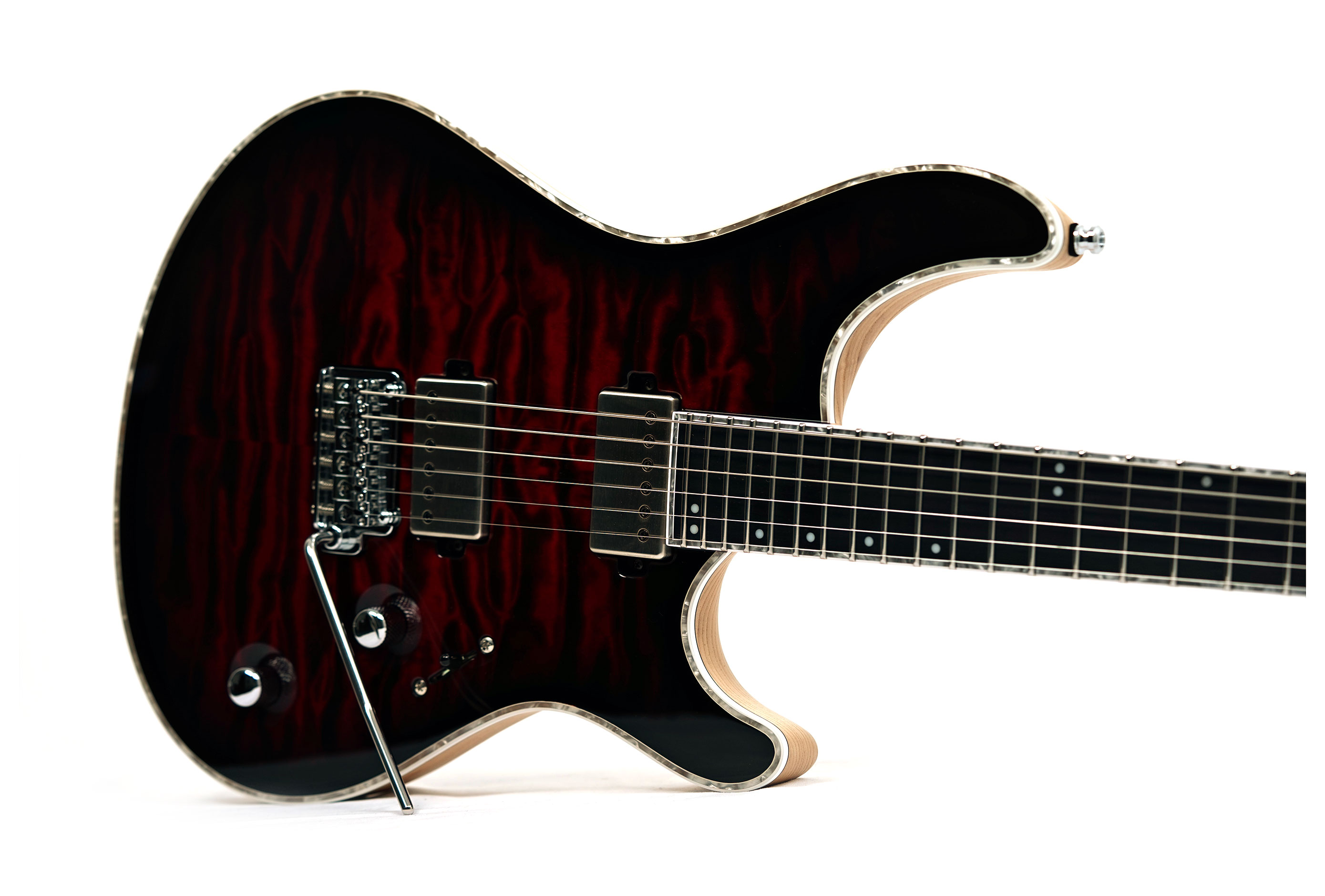 Mayones Regius V24 6, 5A Quilted Maple, Trans Red Burst Gloss #RP2606441