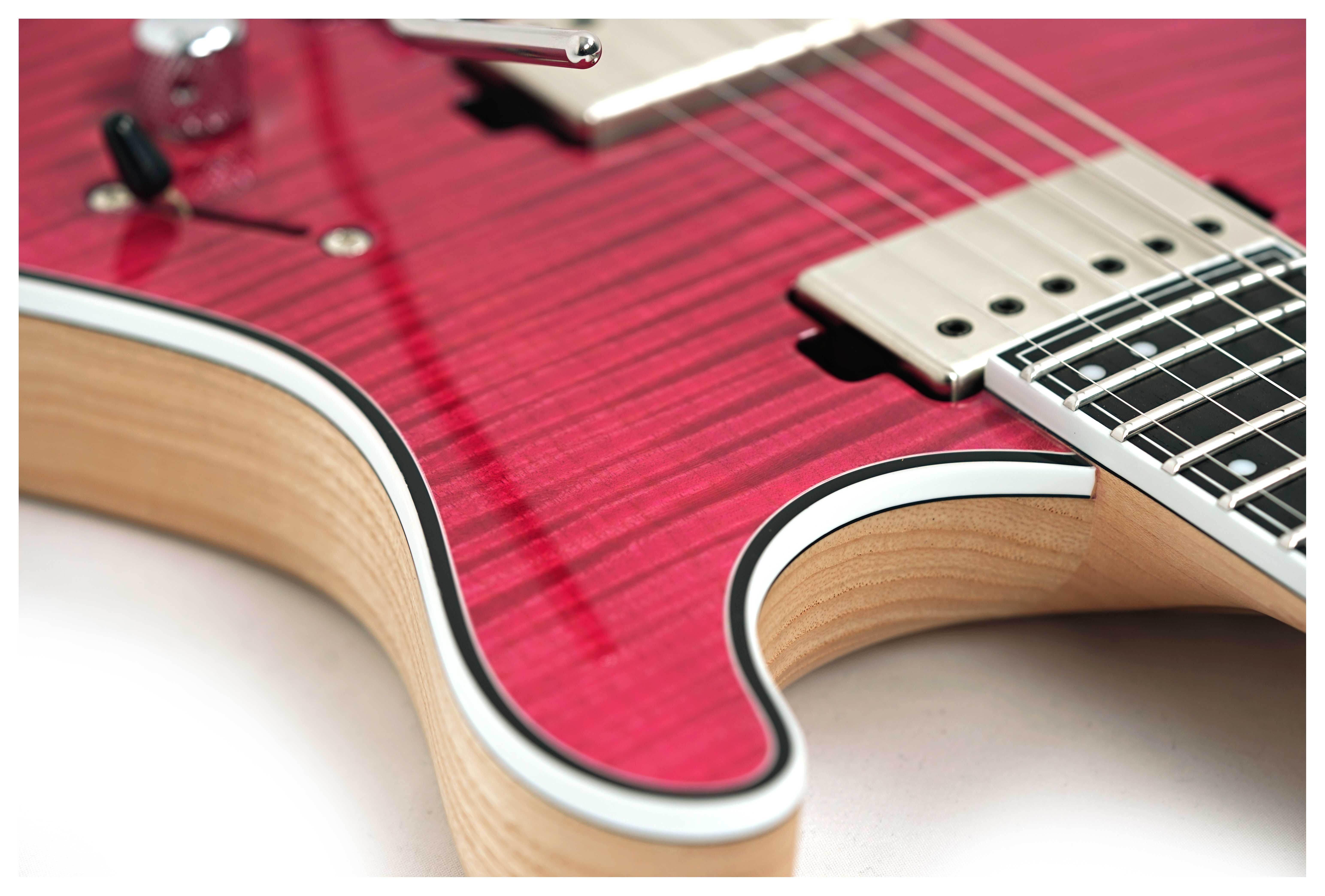 Mayones Regius V24 6 4A Flamed Maple Trans Pink Gloss #RP2510411