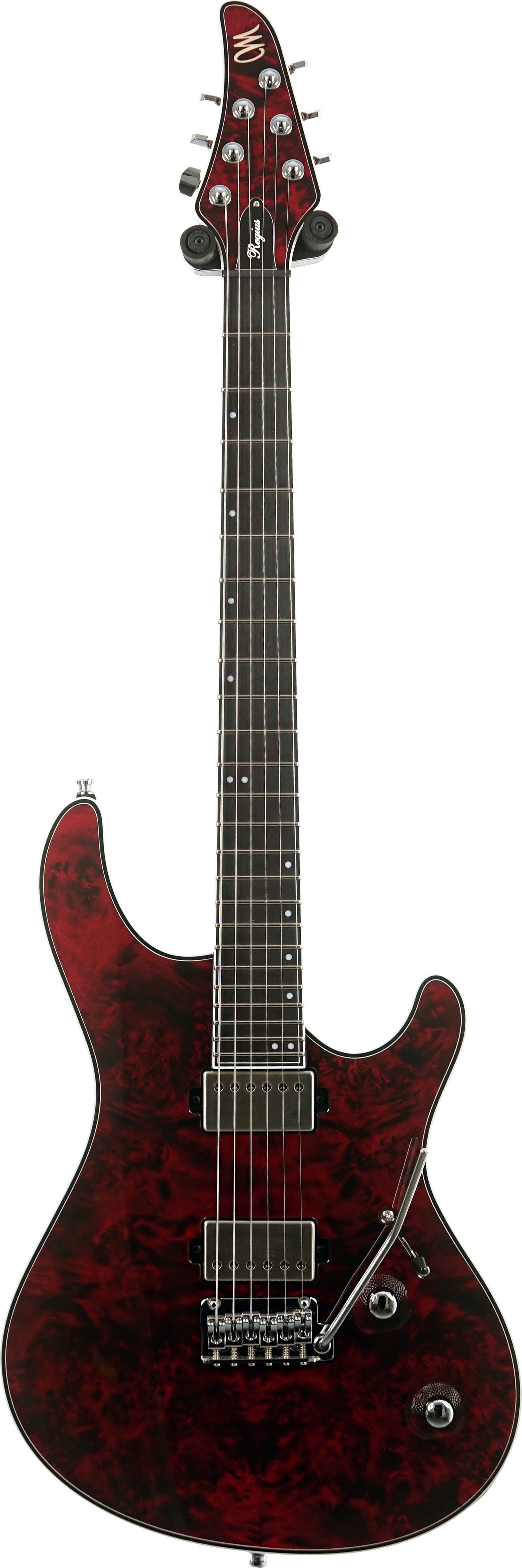 Mayones Regius V24 6, Eye Poplar, Trans Dirty Red Gloss #RP2510410