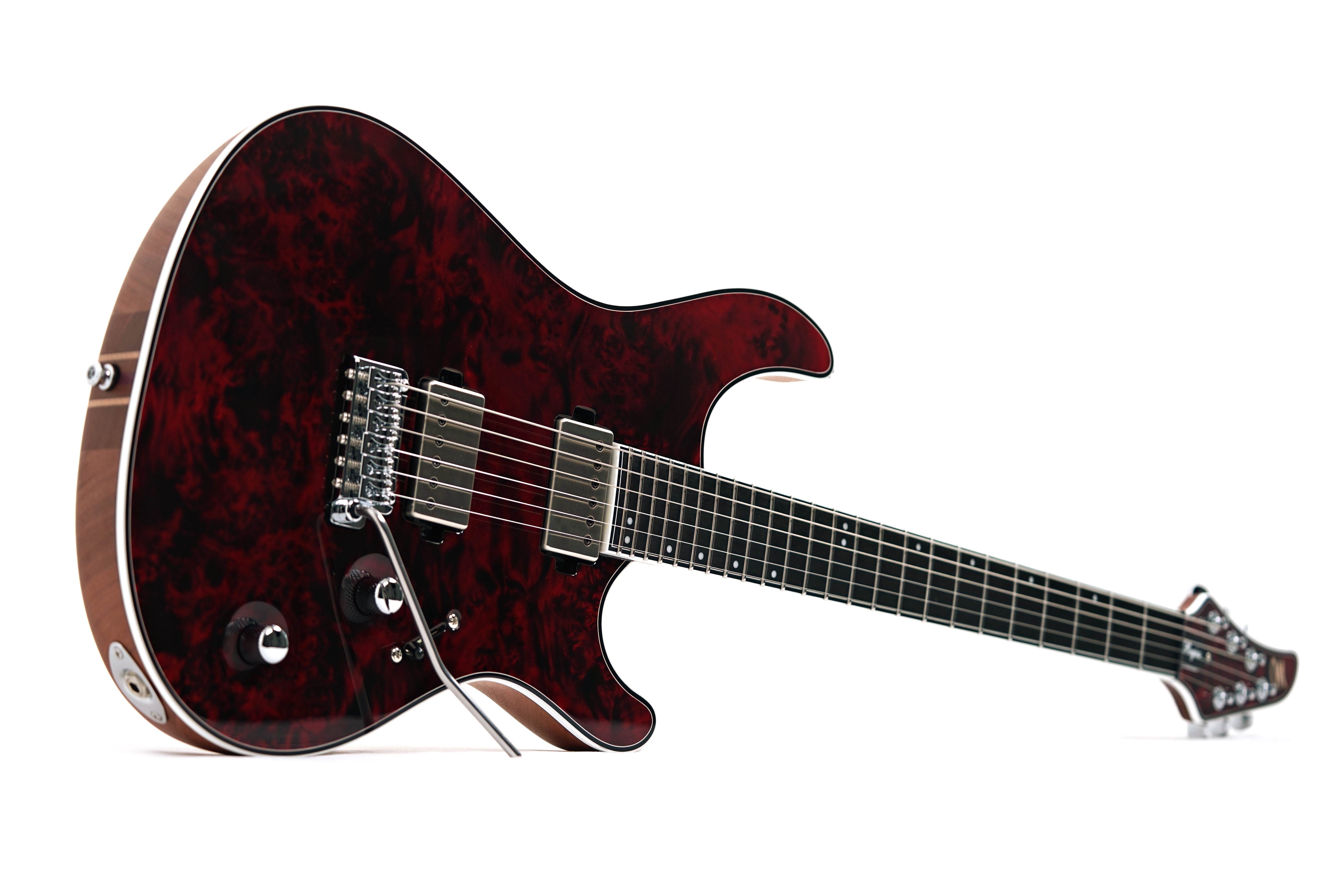 Mayones Regius V24 6, Eye Poplar, Trans Dirty Red Gloss #RP2510410