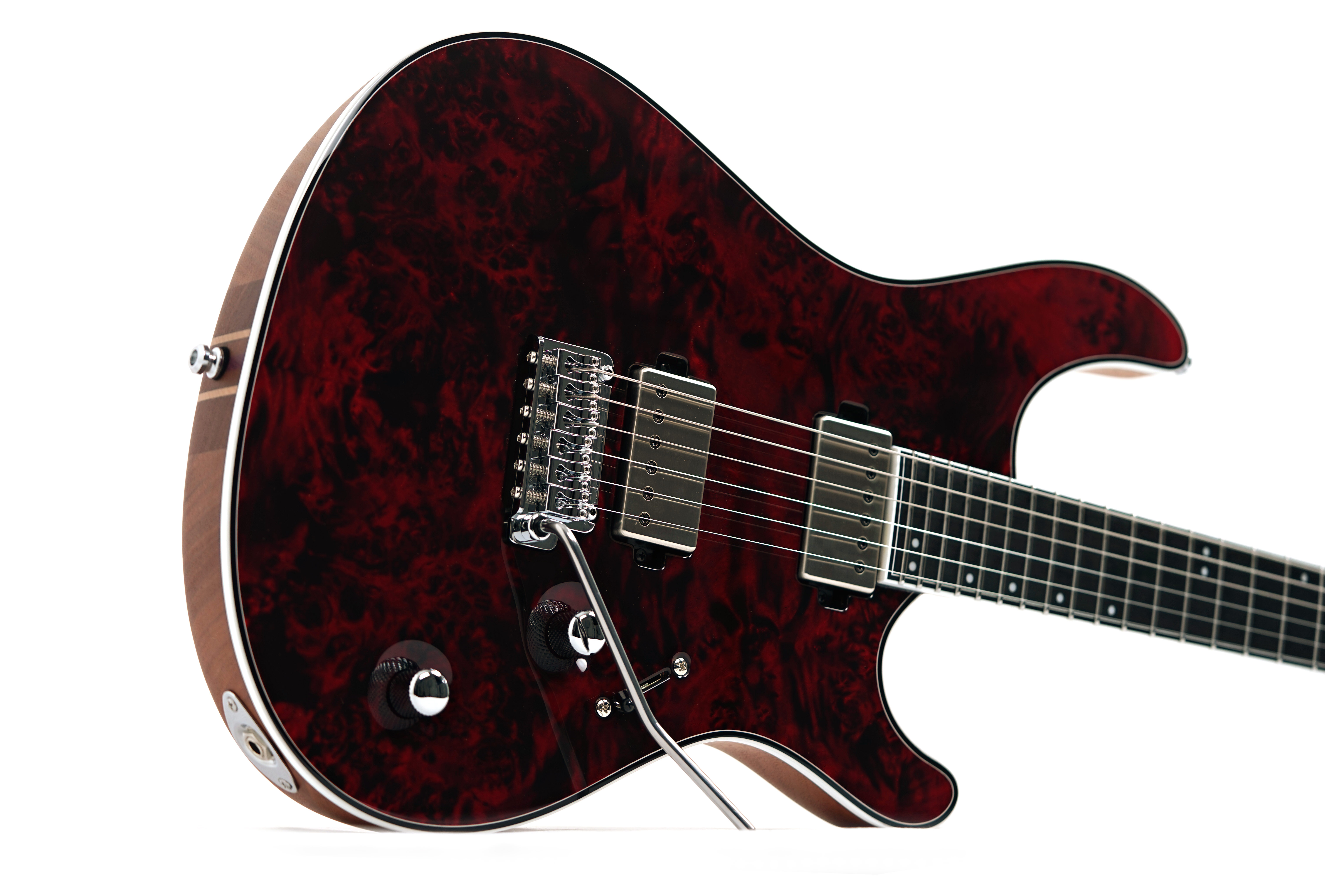 Mayones Regius V24 6, Eye Poplar, Trans Dirty Red Gloss #RP2510410