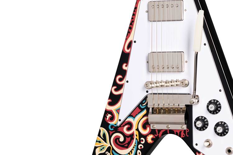 Epiphone Inspired by Gibson Custom Jimi Hendrix Love Drops Flying V Epiphone Inspired by Gibson Custom Jimi Hendrix Love Drops Flying V