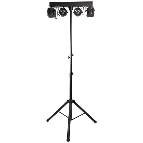 QTX Recharge DJ LED Derby and PAR Bar with Tripod QTX Recharge DJ LED Derby and PAR Bar with Tripod