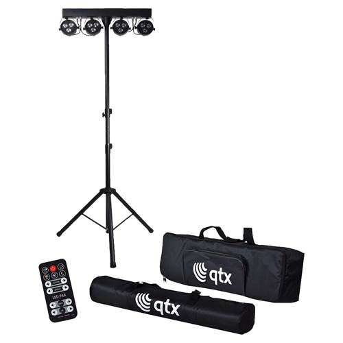 QTX Recharge Performer LED PAR Bar with Tripod QTX Recharge Performer LED PAR Bar with Tripod