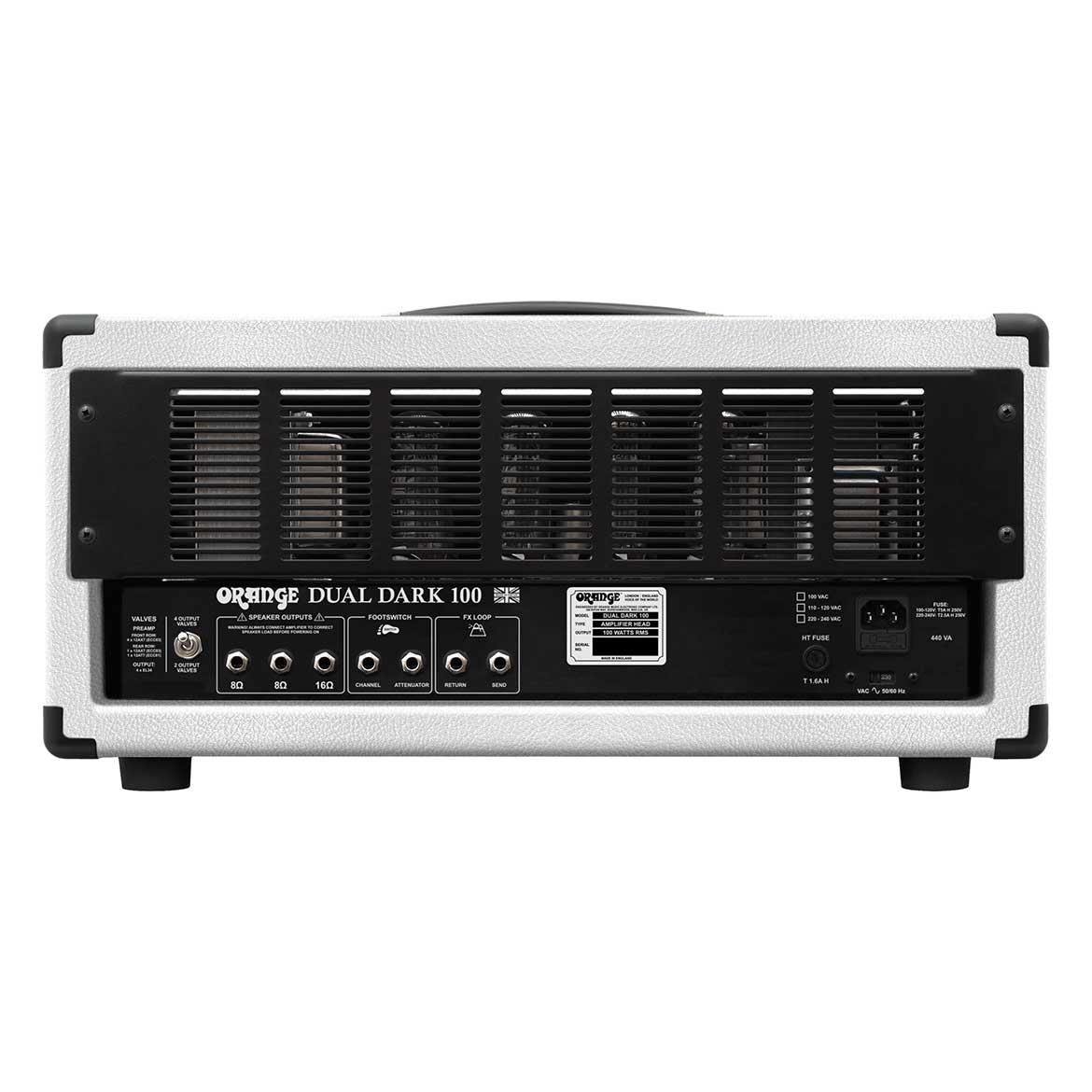 Orange Dual Dark 100 Valve Amp Head Limited Run White