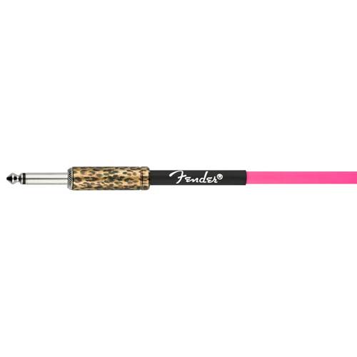 Fender Joe Strummer 13ft Instrument Cable Pink Leopard Fender Joe Strummer 13ft Instrument Cable Pink Leopard