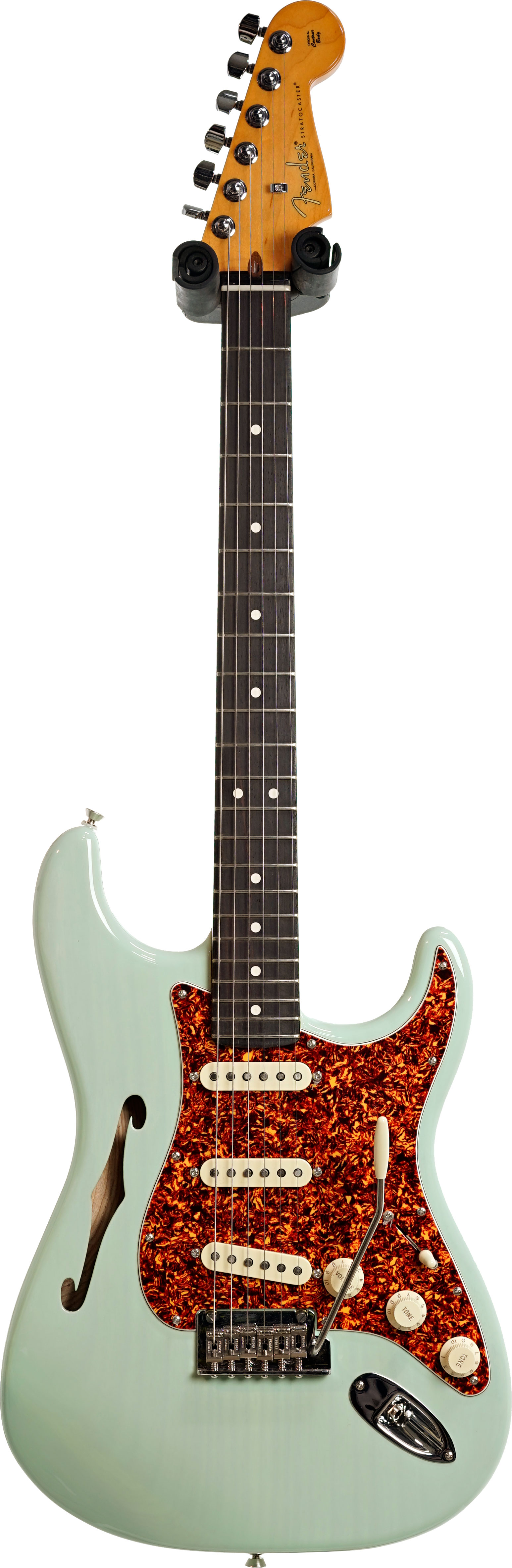 Fender Limited Edition American Pro II Thinline Stratocaster Rosewood Fingerboard Trans Surf Green (Nearly New) #US240009586