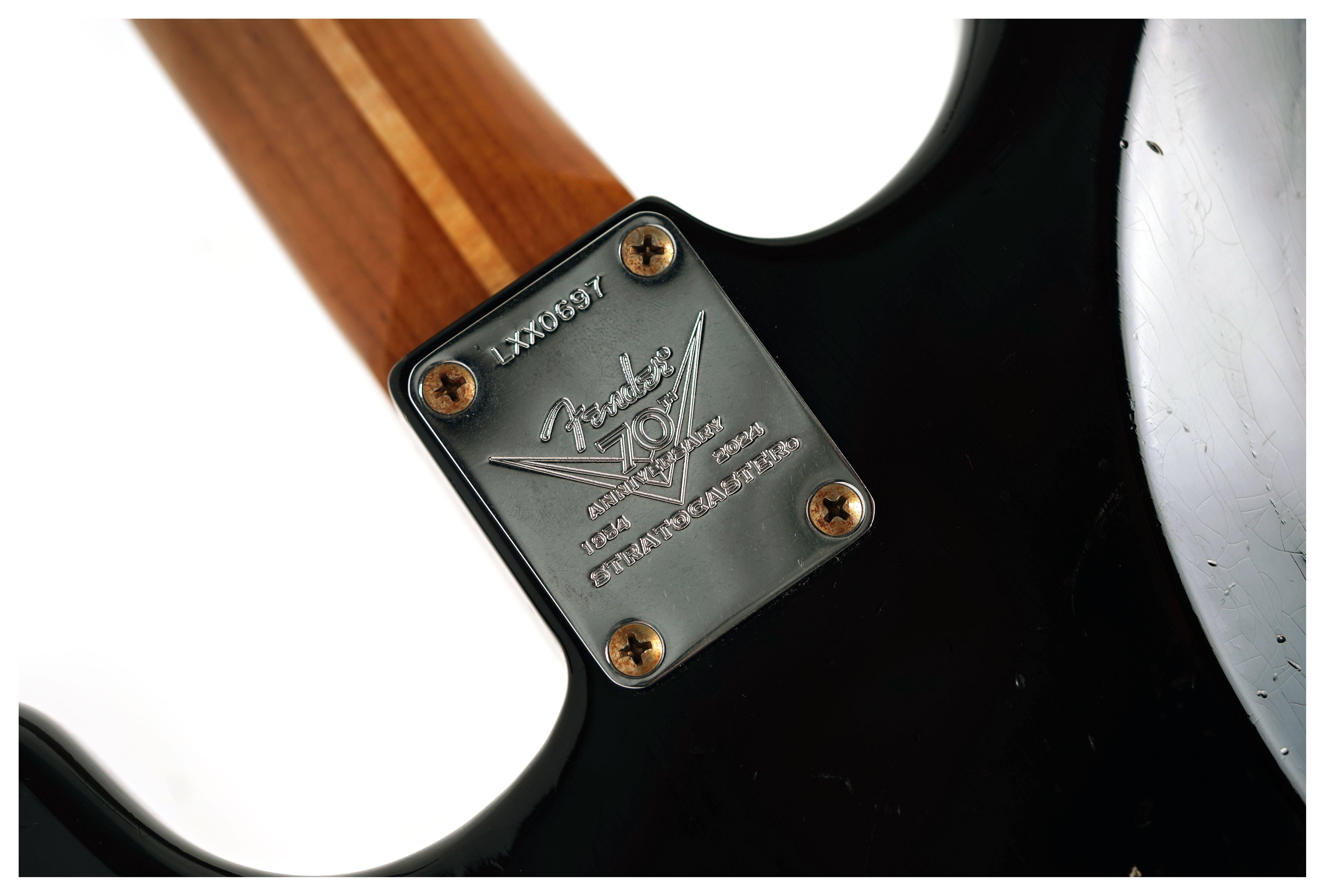 Fender Custom Shop Limited Edition 1954 Roasted Stratocaster Journeyman Relic Aged Black #LXX0697