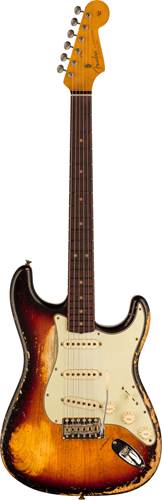 Fender Custom Shop 1963 Stratocaster Super Heavy Relic Super Faded Aged 3-Colour Sunburst Fender Custom Shop 1963 Stratocaster Super Heavy Relic Super Faded Aged 3-Colour Sunburst