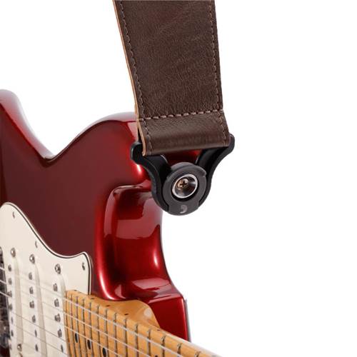 D'Addario Comfort Leather Auto Lock Guitar Strap Brown D'Addario Comfort Leather Auto Lock Guitar Strap Brown