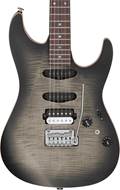 Ibanez TQM2 Tom Quayle Signature Charcoal Black Burst Flat