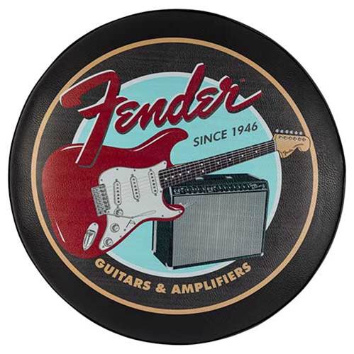 Fender Guitars & Amps Pick Pouch Barstool Black/Black 30 Inch Fender Guitars & Amps Pick Pouch Barstool Black/Black 30 Inch