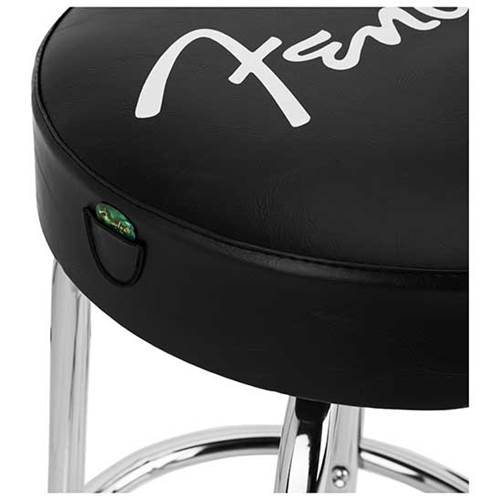 Fender Spaghetti Logo Pick Pouch Barstool Black/Chrome 30 Inch Fender Spaghetti Logo Pick Pouch Barstool Black/Chrome 30 Inch