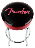 Fender Red Sparkle Logo Barstool Black/Red Sparkle 30 Inch