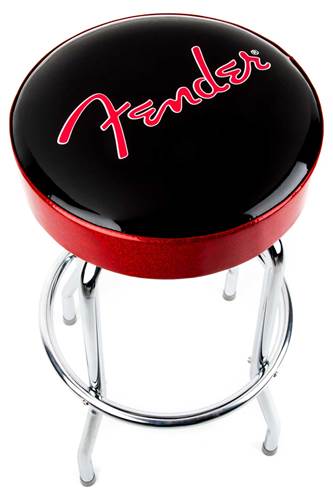 Fender Red Sparkle Logo Barstool Black/Red Sparkle 30 Inch Fender Red Sparkle Logo Barstool Black/Red Sparkle 30 Inch