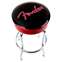 Fender Red Sparkle Logo Barstool Black/Red Sparkle 30 Inch Front View