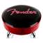 Fender Red Sparkle Logo Barstool Black/Red Sparkle 30 Inch Front View