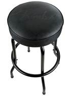 Fender Embossed Black Logo Barstool Black/Black 30 Inch