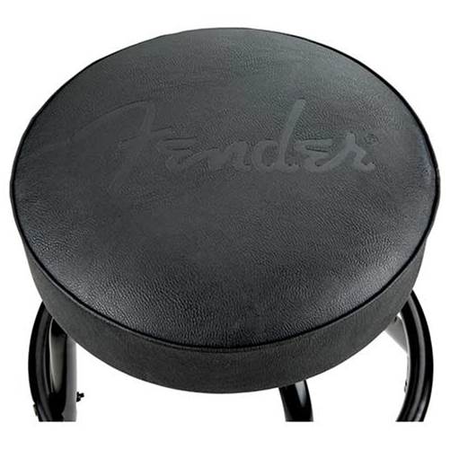 Fender Embossed Black Logo Barstool Black/Black 30 Inch Fender Embossed Black Logo Barstool Black/Black 30 Inch
