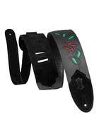 Levy's Flowering Vine Series Leather Black with Red Flowers