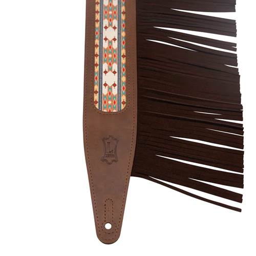 Levy's Crazy Horse Leather Strap with Fringe Brown Levy's Crazy Horse Leather Strap with Fringe Brown