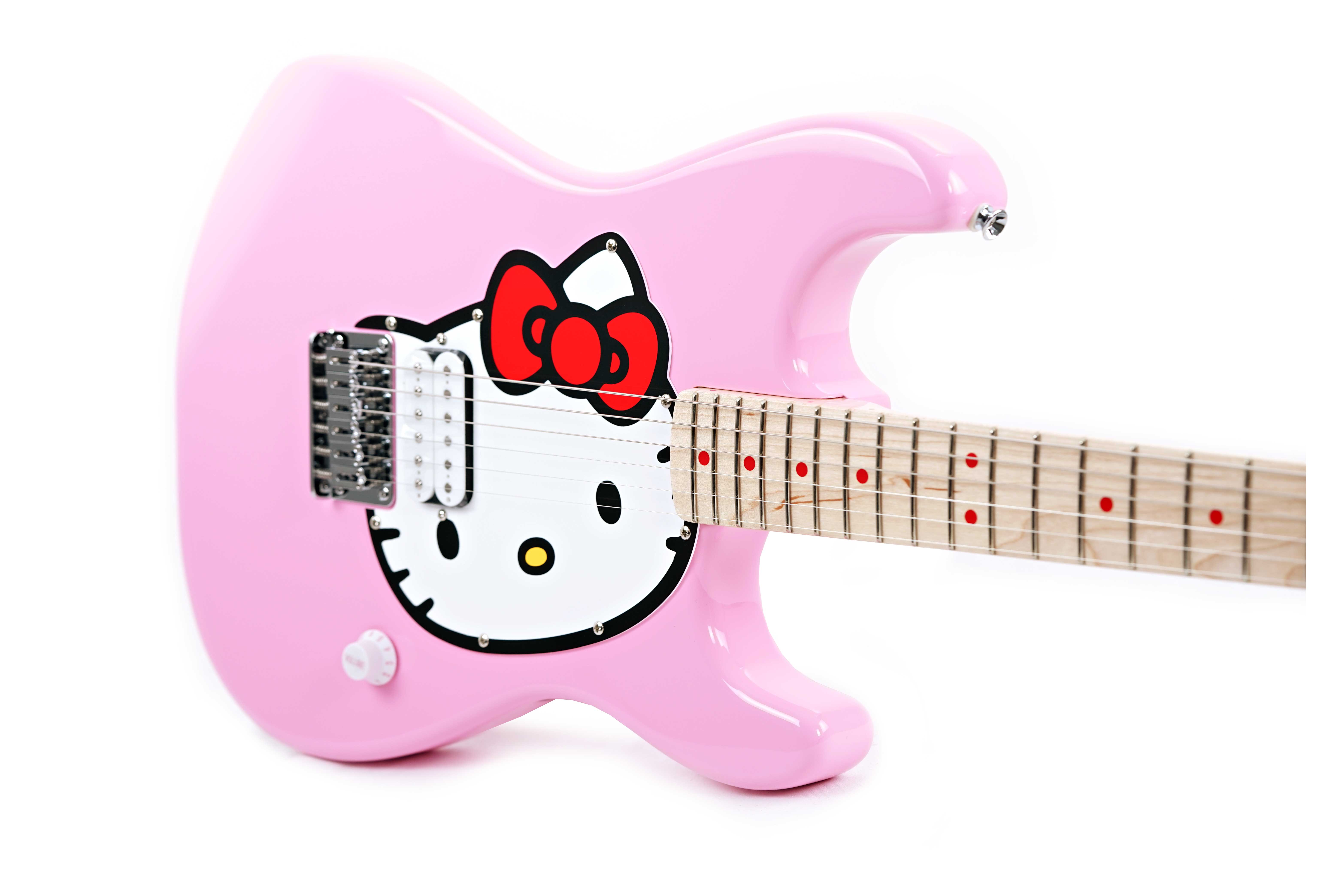 Squier Limited Edition Hello Kitty Stratocaster Pink Maple Fingerboard