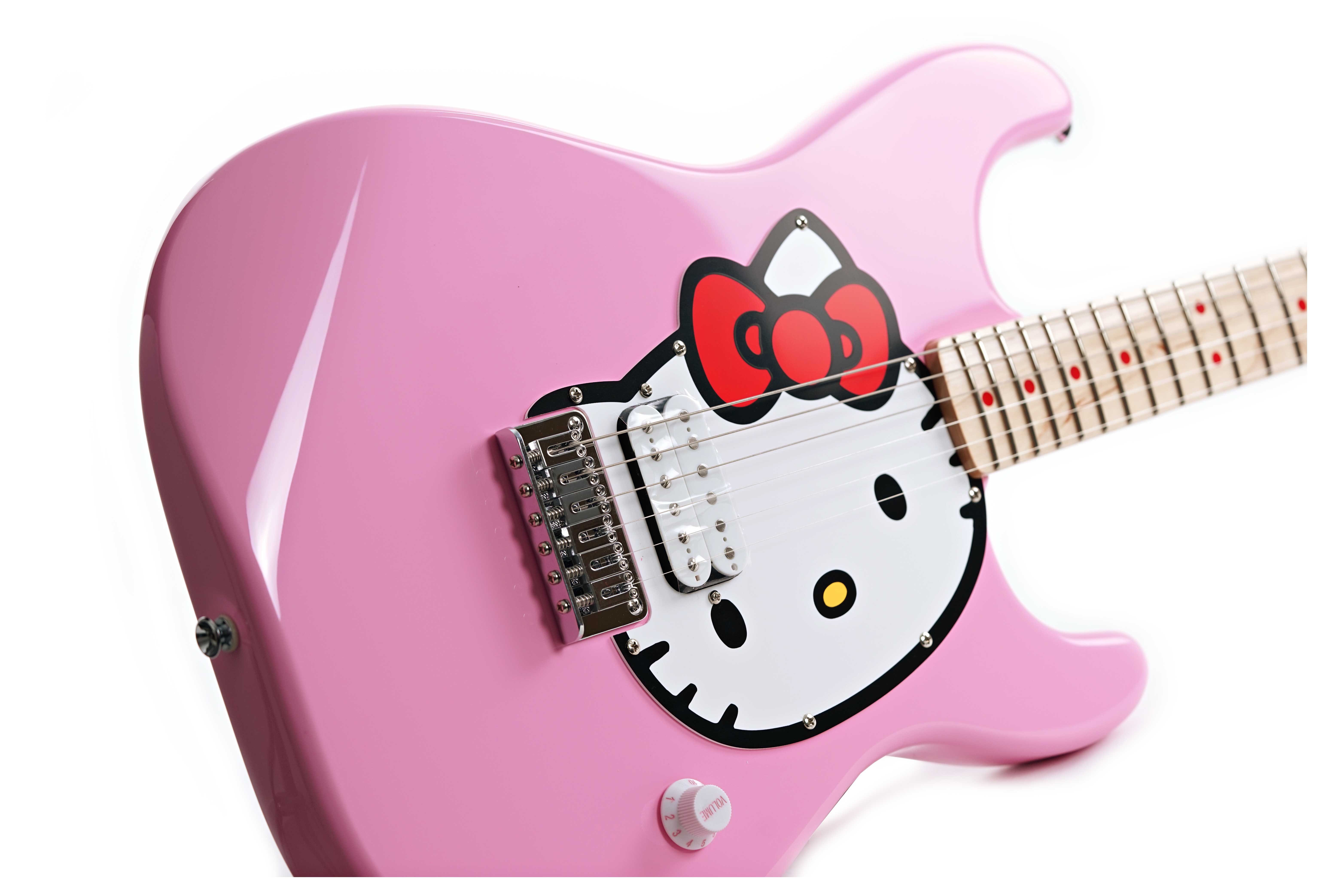 Squier Limited Edition Hello Kitty Stratocaster Pink Maple Fingerboard