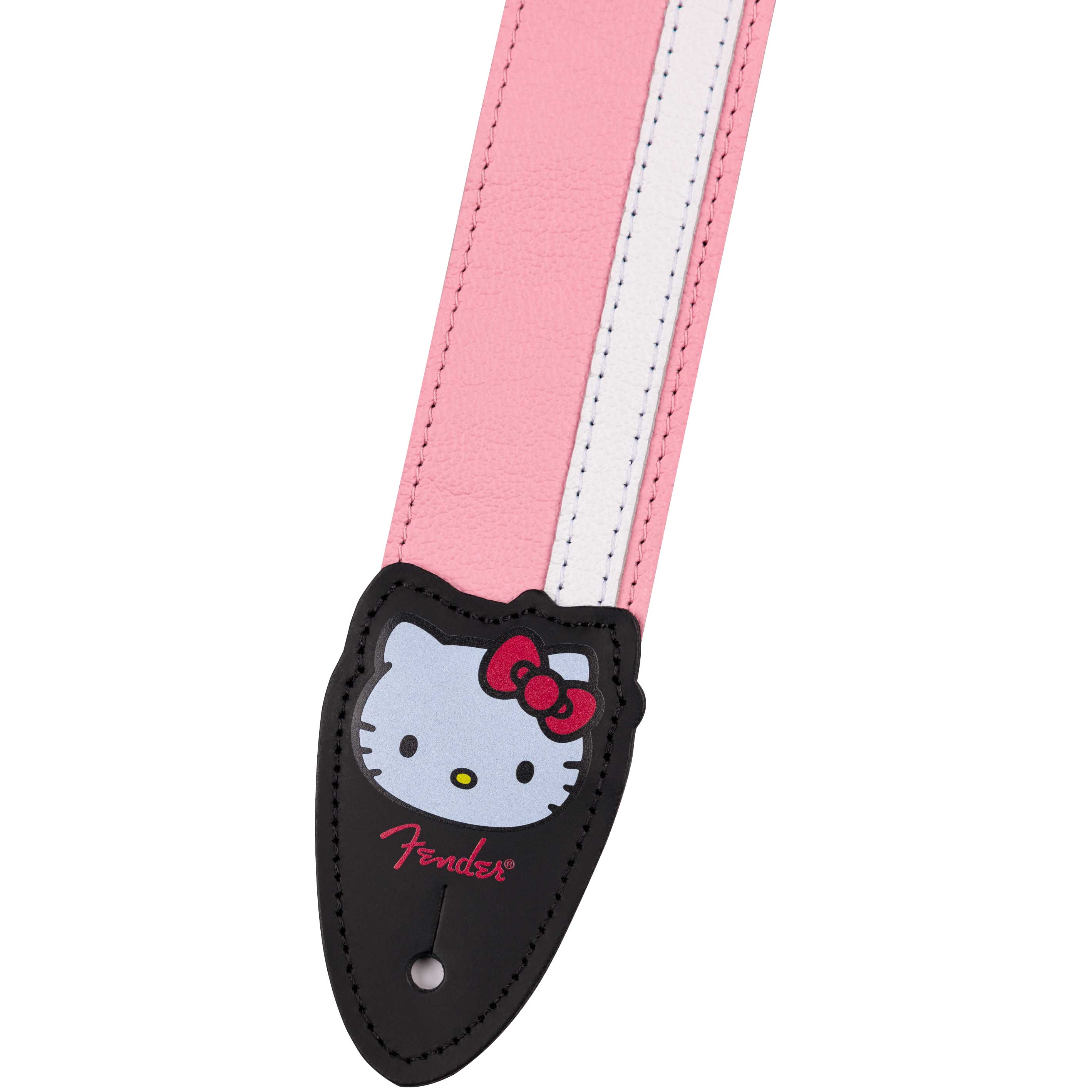 Fender 2 inch Hello Kitty Leather Strap Pink