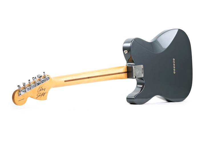 Fender Limited Edition Chris Shiflett Cleaver Tele Deluxe Rosewood Fingerboard Charcoal Frost Metallic (Nearly New) #CS240066 Fender Limited Edition Chris Shiflett Cleaver Tele Deluxe Rosewood Fingerboard Charcoal Frost Metallic (Nearly New) #CS240066