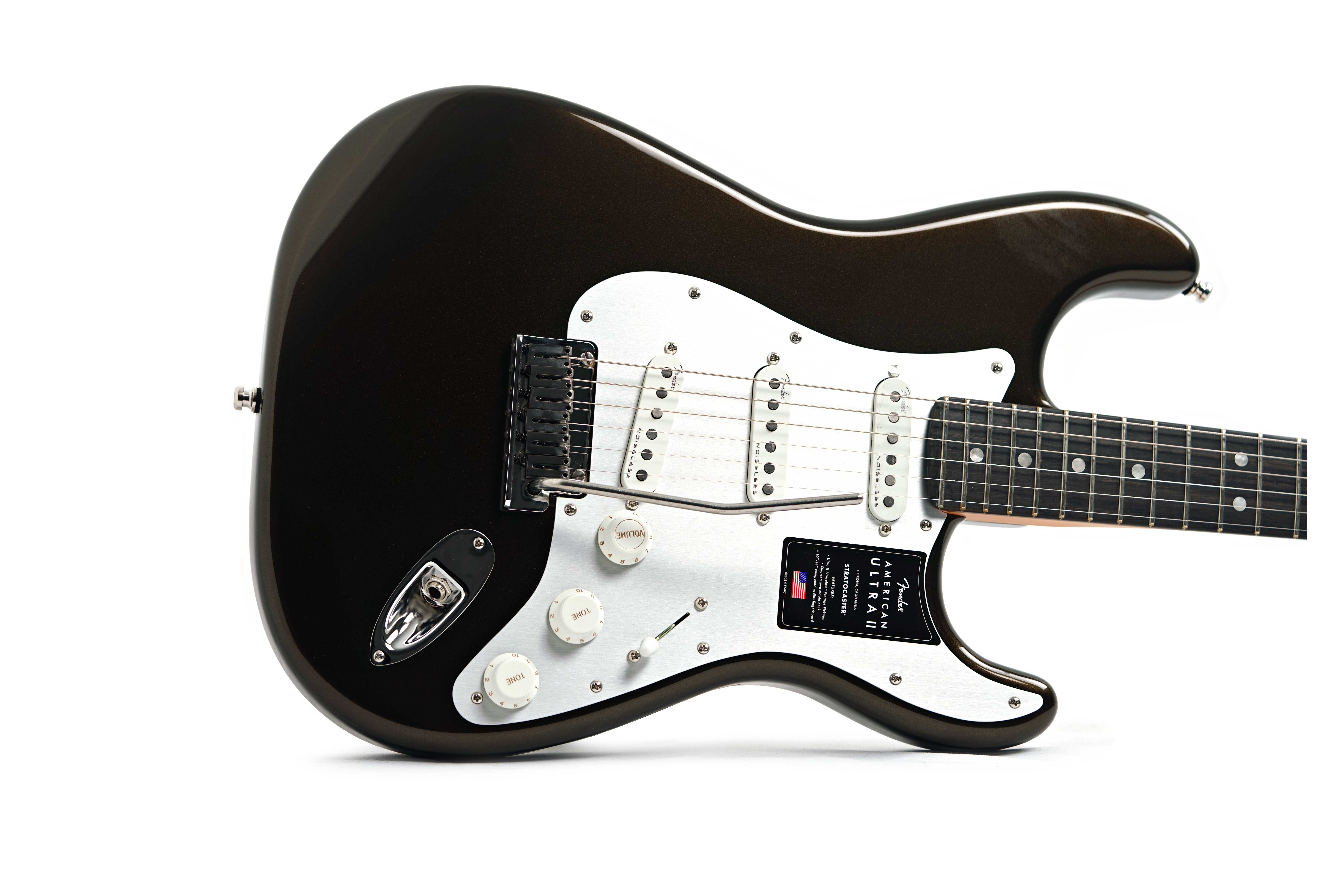 Fender American Ultra II Stratocaster Ebony Fingerboard Texas Tea #US240037291