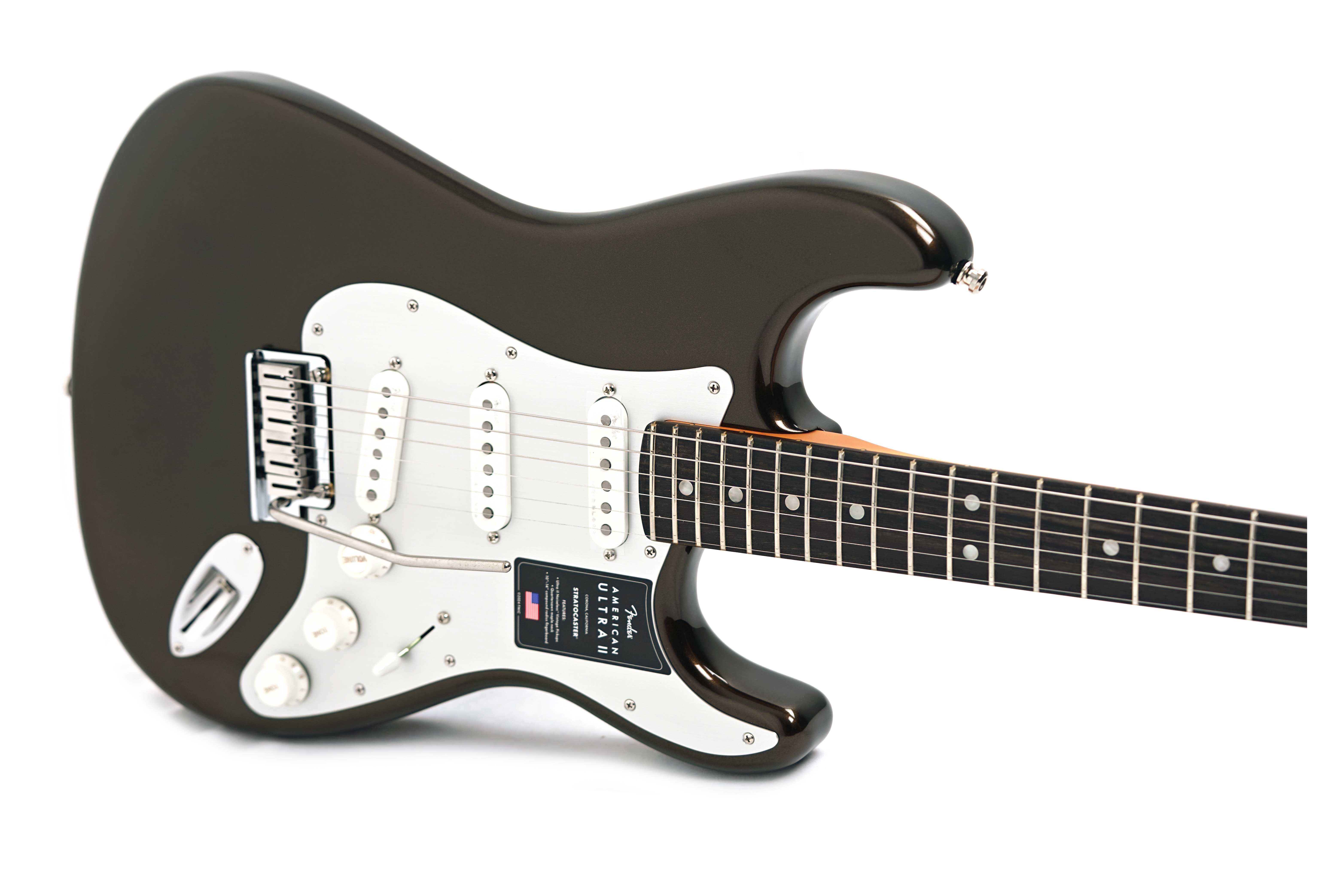 Fender American Ultra II Stratocaster Ebony Fingerboard Texas Tea #US240037291