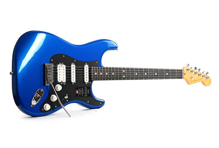 Fender American Ultra II Stratocaster HSS Ebony Fingerboard Noble Blue (Nearly New) #US240012579 Fender American Ultra II Stratocaster HSS Ebony Fingerboard Noble Blue (Nearly New) #US240012579