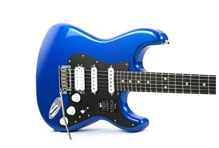 Fender American Ultra II Stratocaster HSS Ebony Fingerboard Noble Blue (Nearly New) #US240012579 Fender American Ultra II Stratocaster HSS Ebony Fingerboard Noble Blue (Nearly New) #US240012579