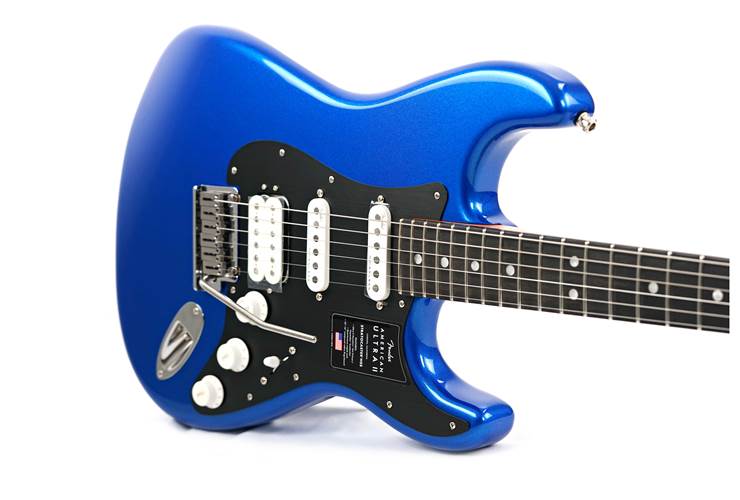 Fender American Ultra II Stratocaster HSS Ebony Fingerboard Noble Blue (Nearly New) #US240023943 Fender American Ultra II Stratocaster HSS Ebony Fingerboard Noble Blue (Nearly New) #US240023943